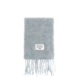 Acne Studios 로고 패치 프린지 엣지 스카프 CA0392