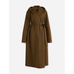 알투자라 콜 벨티드 후드 코트 F2251002AWS011DOUBLEFACEDWOOLCOATING