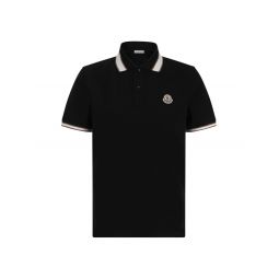 Moncler 로고 패치 반팔 폴로셔츠 8A0001889A16
