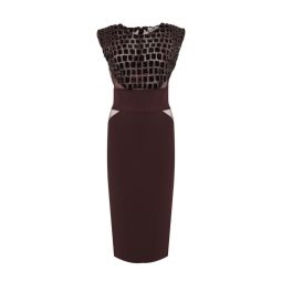 Elisabetta Franchi 라이트웨이트 크레이프 튤 자수 드레스 AB83457E2