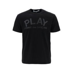 Comme Des Garcons 플레이 로고 프린트 크루넥 티셔츠 AXT188051