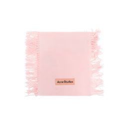 Acne Studios 로고 패치 프린지 엣지 스카프 FNUXSCAR000429CA0368