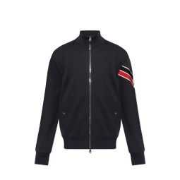Moncler 로고 패치 집업 스웨트셔츠 J20918G0000189A8F