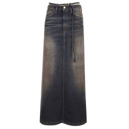 Acne Studios 벨트 디테일 맥시 스커트 AF0464