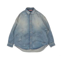 아크네 스튜디오 디스트레스드 데님 셔츠 CB0103