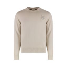 Moncler 로고 패치 크루넥 스웨터 K20919C00013M1113