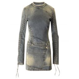 Acne Studios 레이스 슬리브 미니 데님 드레스 A20648