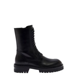 Ann Demeulemeester 라운드 토 앵클 부츠 B0010064LT049