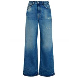 Acne Studios 하이웨이스트 와이드 레그 진 A00379