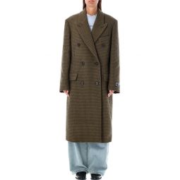 Acne Studios 더블 브레스티드 로고 패치 코트 A90594