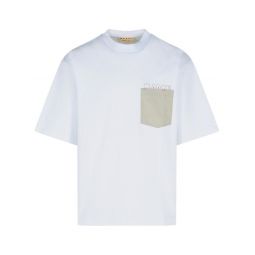 Marni 로고 프린트 크루넥 티셔츠 HUMU0352QSUTC406