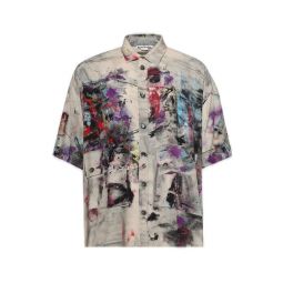 아크네 스튜디오 프린트 버튼다운 셔츠 BB0654