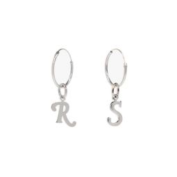 Raf Simons 로고 참 후프 디자인 이어링 23196245000