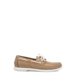 Christian Louboutin Gerockel 스터드 디테일 보트 슈즈 3240263