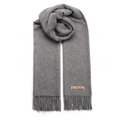 Acne Studios 로고 패치 프린지 엣지 스카프 CA0209WOMAN