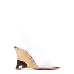Gianvito Rossi 슬링백 하이 웨지 샌들 G3223195RICGMO