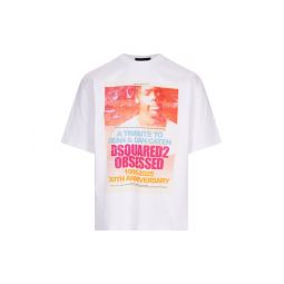 Dsquared2 로고 프린트 크루넥 티셔츠 S71GD1587D20020