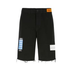 Heron Preston 로고 패치 프레이드 쇼츠 HMCB009S22FAB001