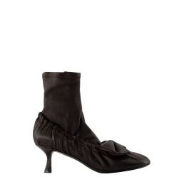 아크네 스튜디오 보우 디테일 앵클 부츠 AD0796ADM