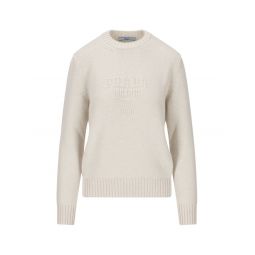 Prada 로고 인레이 크루넥 스웨터 P24A3G1ZHN