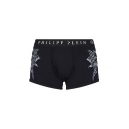 Philipp Plein 로고 와싯밴드 스트레치 복서 FACCMUY0382PTE003N