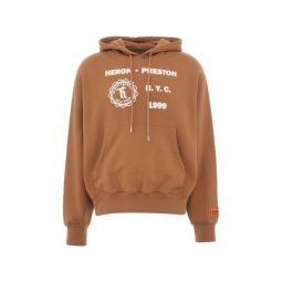 Heron Preston 로고 프린트 드로스트링 후디 HMBB024F22JER005