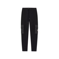 Moncler 로고 패치 드로스트링 스웨트팬츠 8H0002389A8F
