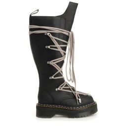 Rick Owens 라운드 토 레이스업 부츠 DW02E68110001