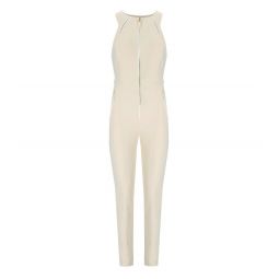 Elisabetta Franchi 더블 레이어 크레이프 점프수트 TU05556E2