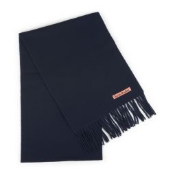 Acne Studios 로고 패치 프린지 엣지 스카프 CA0218