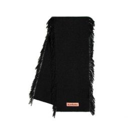Acne Studios 로고 패치 프린지 엣지 스카프 CA0368975