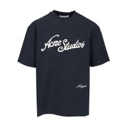 Acne Studios 로고 자수 크루넥 티셔츠 CL0327