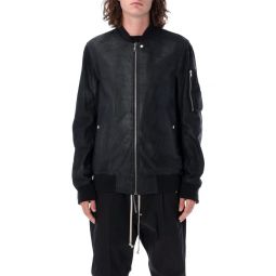 Rick Owens 클래식 집업 플라이트 재킷 RU02D6789LBA