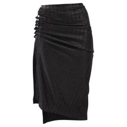 Paco Rabanne 비대칭 미디 스커트 20AJJU007VI0261