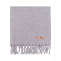Acne Studios 로고 디테일 프린지 엣지 스카프 CA0209