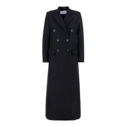 Harris Wharf 런던 더블 브레스티드 코트 AA1604
