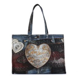 아크네 스튜디오 데님 패치 하트 탑 핸들 백 C10244D