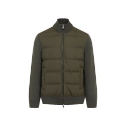 Moncler 로고 패치 패딩 카디건 K20919B00040M1131