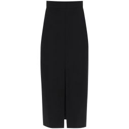 Alexander McQueen 슬릿 펜슬 스커트 780563QJACX