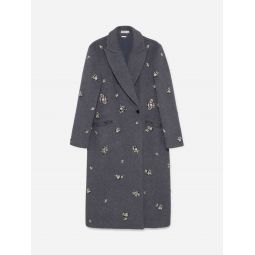 심카이 지아니 장식 롱 코트 5257000WL50WOOL50POLYESTER