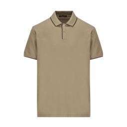 Loro Piana 버튼 디테일 반팔 폴로 셔츠 FAI4903