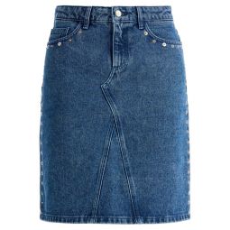 팔로마 울 스터드 디테일 데님 스커트 SL4802