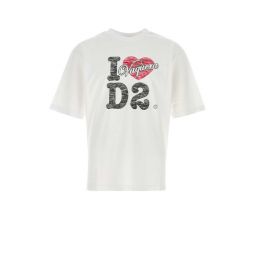 Dsquared2 X Vaquera 디스트로이드 루즈핏 티셔츠 S71GD1599D20020