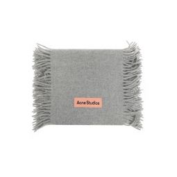 Acne Studios 로고 패치 프린지 스카프 CA0368