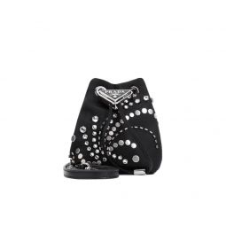 Prada 스터드 장식 드로스트링 버킷 백 1NR0162CZ5