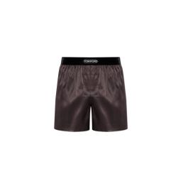 Tom Ford 로고 허리밴드 스트레치 새틴 복서 T4LE410100