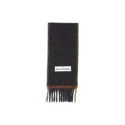 Acne Studios 로고 패치 프린지 엣지 스카프 CA0290