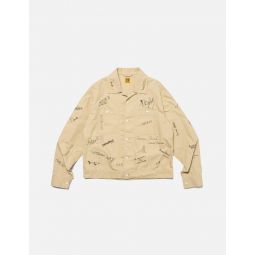 PRINTED SHORT BLOUSON