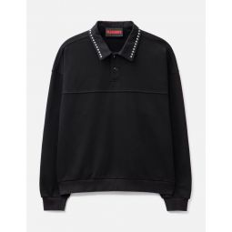 Tweak Studded Polo Sweatshirt