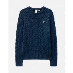 PUMA X QGC CABLE KNIT SWEATER